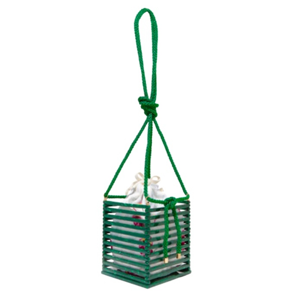 NEW MONTUNAS Shoulder Box Bag Fleck Effect Rope Strap Removable Pouch & Dustbag